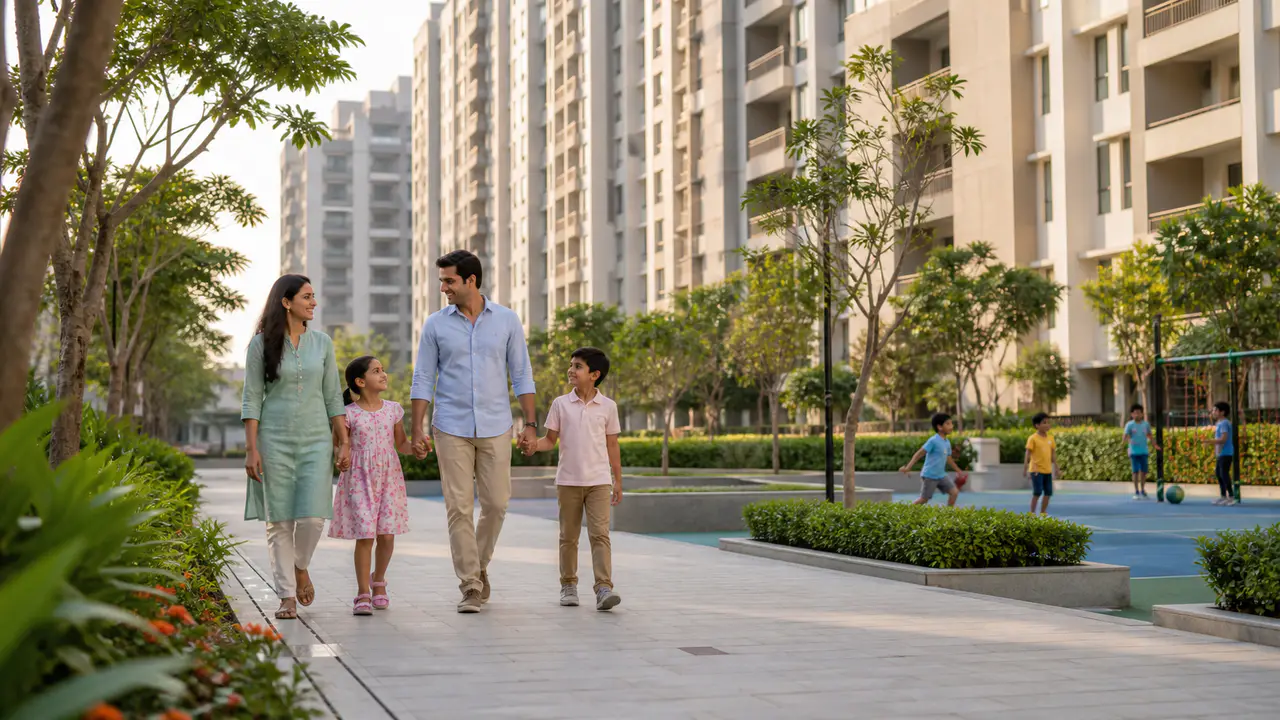Modern residential community in Hyderabad for returning NRI families