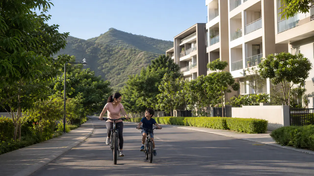 Leafy Pune residential community for returning NRI families