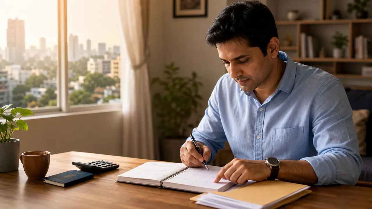 Returning NRI reviewing RNOR tax-planning documents